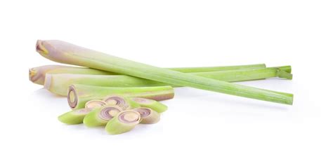 Premium Photo Slice Of Fresh Lemongrass Isolated On White Background