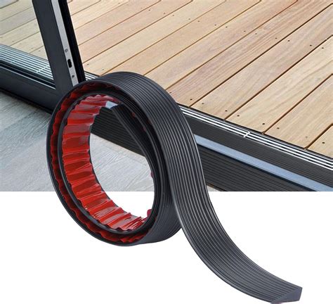 Lesolar 063 Rise Rubber Threshold Ramp 492ft Non Slip Doorway