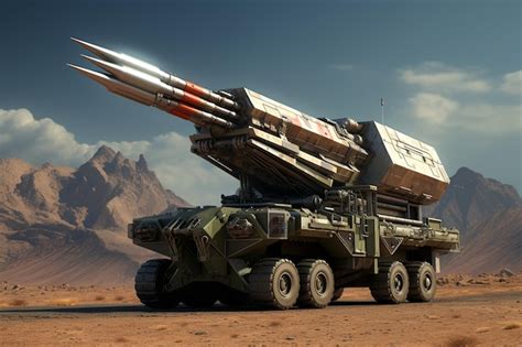 Premium Photo | Heavy Mobile Rocket Artillery System