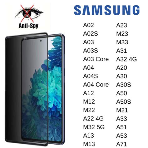 Pel Cula D Vidro Privacidade Anti Spy Samsung Galaxy A A A S A