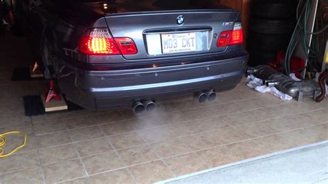 E46 M3 Straight Pipes Idle Youtube