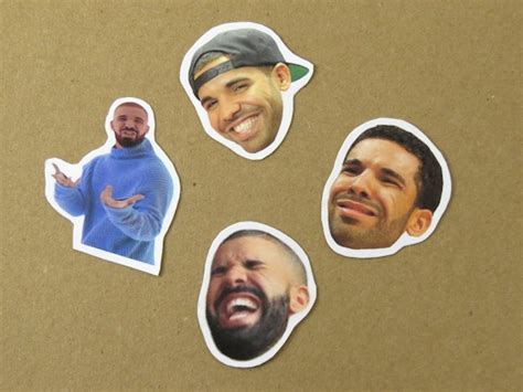 Drake Stickers Funny Drake Faces Celebrity Stickers