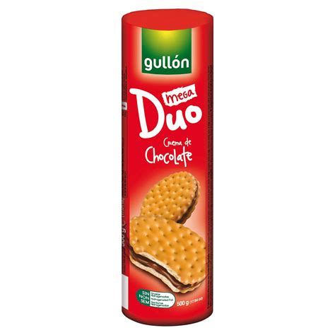 Gullón Mega Duo Chocolate Flavoured Filling 500g Chocolate Biscuits