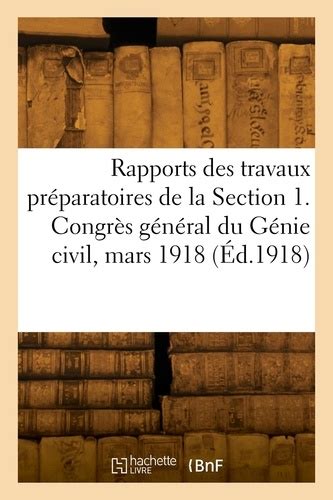 Rapports des travaux préparatoires de la Section de Collectif