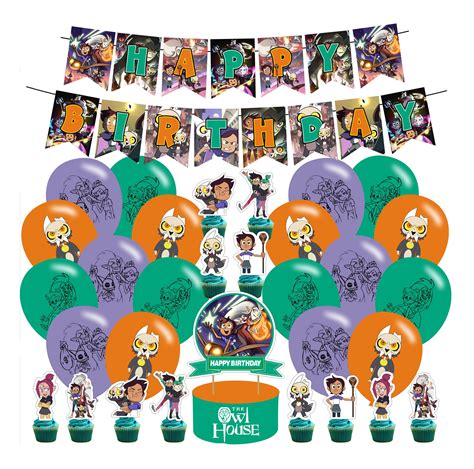 Buy The Owl House Birthday Party Decorations Cartoon Movie Themed