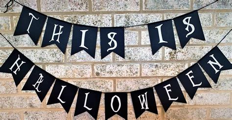 Nightmare Before Christmas Banner Nightmare Before Christmas Garland