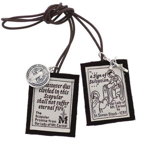 Handmade Brown Scapular With Brown Cord 20 Inch The Catholic Company®