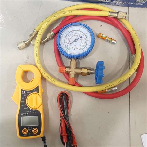 Jual Manifold Ac Analizer Single Selang Plus Tang Ampere Di Seller