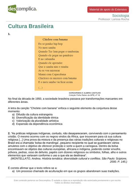 PDF Cultura Brasileira Dos Africanos A Luta Dos Negros No Brasil