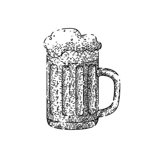 Beer Lager Cup Sketch Hand Drawn Vector 23867455 Vector Art At Vecteezy