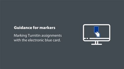 Marking Turnitin Assignments With The Blue Card Youtube