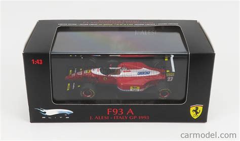 MATTEL HOT WHEELS T Scale FERRARI F F A N ITALY GP J ALESI RED WHITE