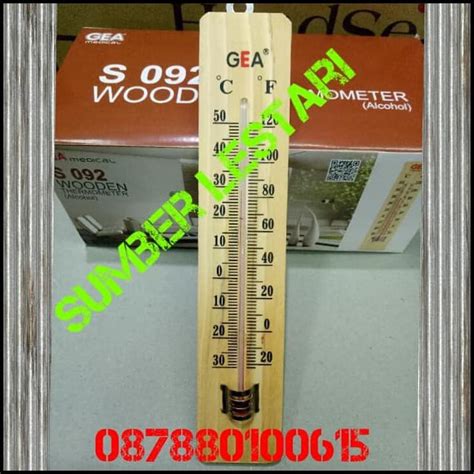 Jual Termometer Ruangan Kayu Thermometer Kayu Wooden Room Shopee