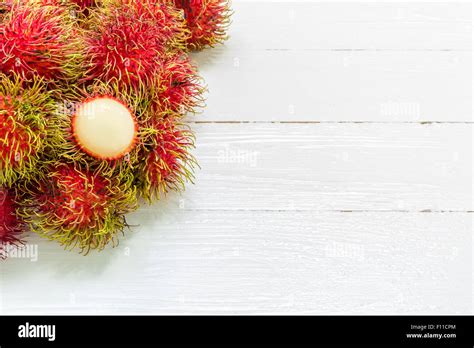 Rambutan Tropical Fruit Common Fruit In Southeast Asia Countries