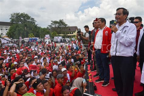 Kampanye Ganjar Mahfud Di Medan Antara Foto