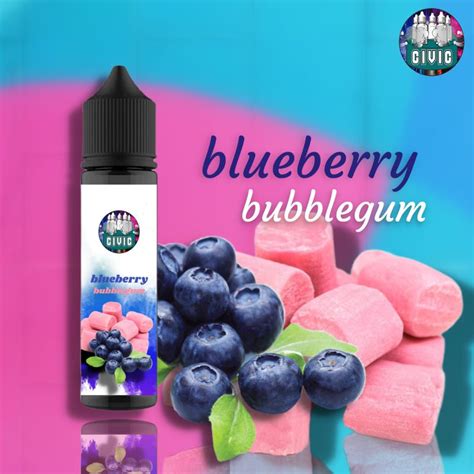 Jual Stiker Label Civic Blueberry Bubblegum Liquids 60ml Shopee Indonesia