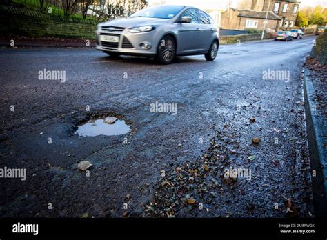 Halifax West Yorkshire Uk 15th January 2023 Recently Repaired Roads