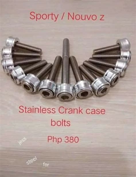 Stainless Crankcase Bolts Set For Yamaha Mio Sporty Silver Washer