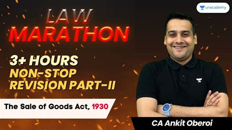 Business Law Marathon The Sale Of Goods Act Ca Foundation June