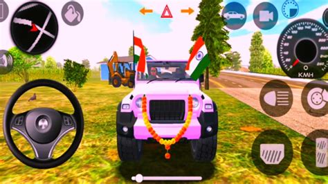 Dollar Song Modified Mahindra Red Thar Indian Cars Simulator 3D