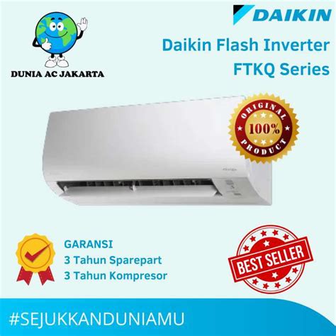 Jual AC Split Daikin 1 5 PK FTKQ35UVM4 Flash Inverter Thailand Di