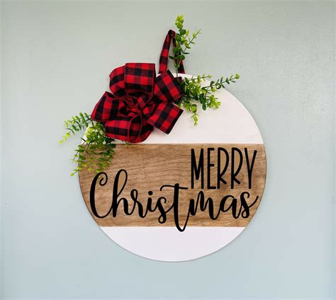 Merry Christmas - Welcome Sign - Spruced Studio