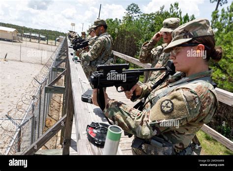 Army Reserve Pvt. Brianna Johnson, a military policeman from the 304th Military Police Company ...