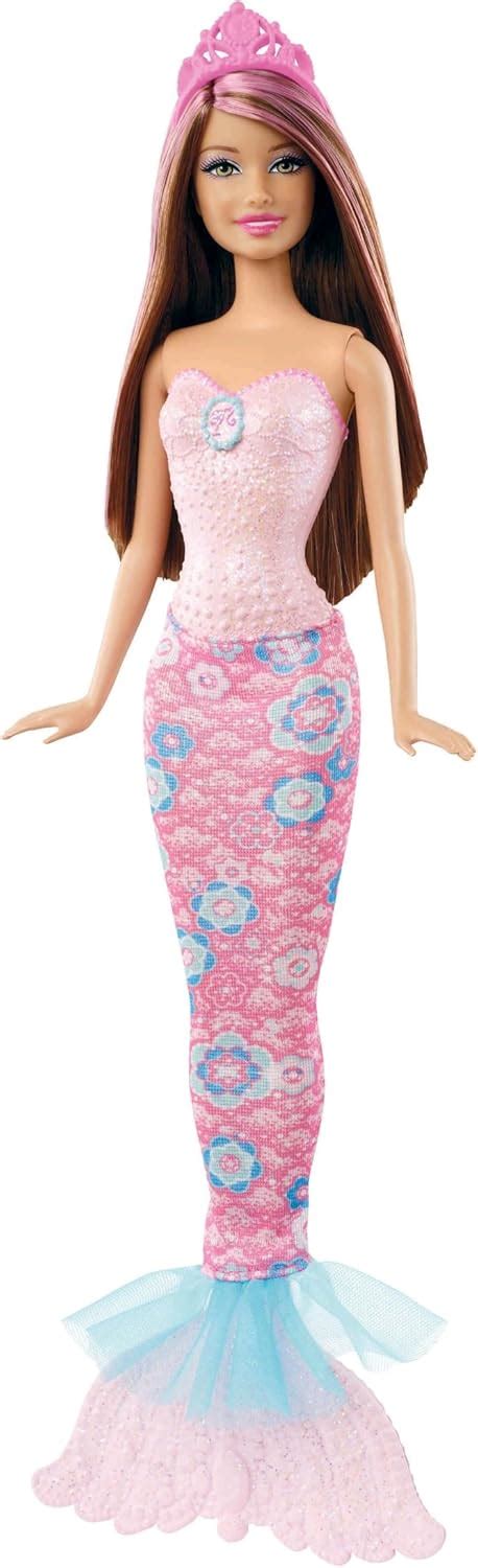 Amazon.com: Barbie Color Magic Brunette Mermaid Doll, Pink : Toys & Games