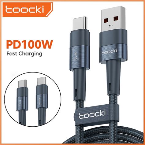 Toocki 100w Pd Type C Cable Qc30 Fast Charging 66w Usb C Data Line C L