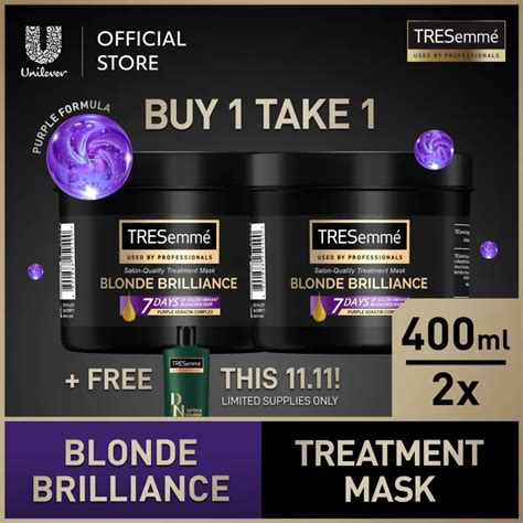 TRESemmé Blonde Brilliance Professional Weekly Treatment Mask ml x Lazada PH