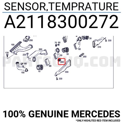 Sensor Temprature A Mercedes Parts Partsouq