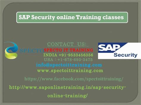 Sap Security Online Training In Australia