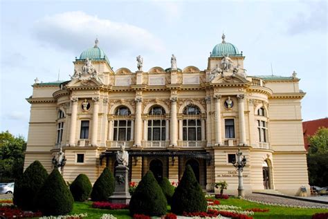 Juliusz Slowacki Theatre in Krakow, Poland Stock Image - Image of ...