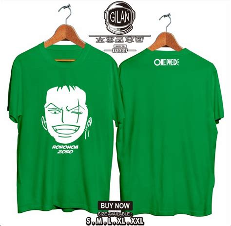 Jual Kaos Baju Anime One Piece Roronoa Zoro Manga Gilan Cloth Di