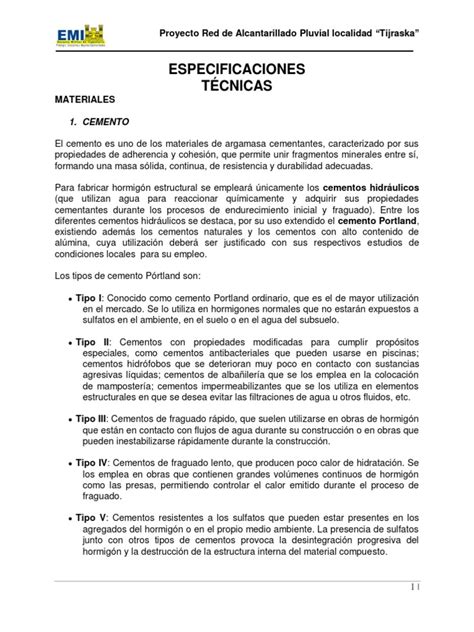 Pdf Especificaciones Tecnicas Pluvial Pdf Dokumen Tips