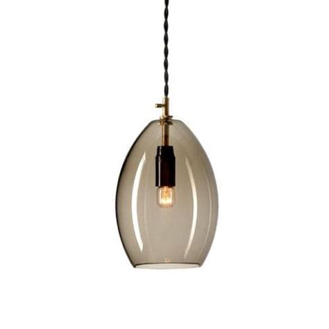 Hand Blown Smoke Glass Pendant Light Assorted Sizes Lighting Collective