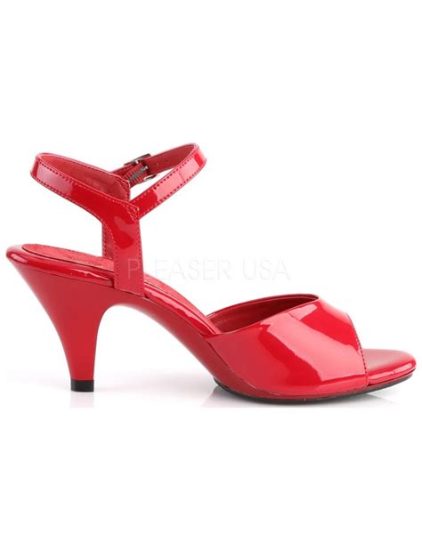 Red Belle 3 Inch Heel Sandal | Womens Sandals up to Size 16