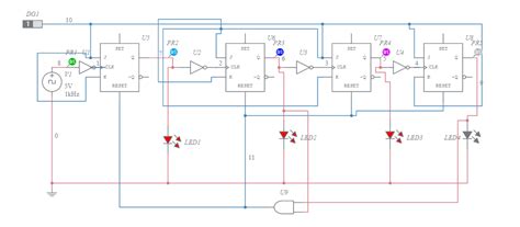 Mod Ripple Counter Circuit Diagram