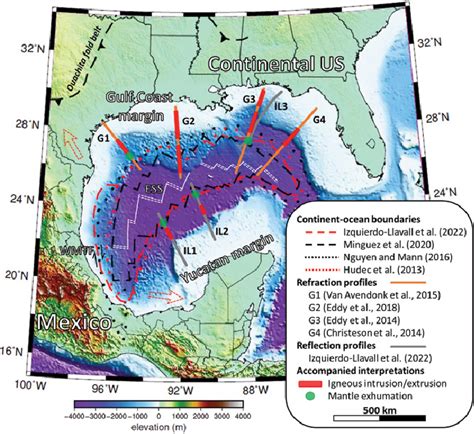 Geographic Setting Of The Gulf Of Mexico Including The Central Ocean Download Scientific