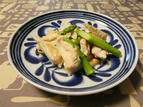 ヤゲン軟骨とアスパラの炒め物 美味しいもの作ろう ♪