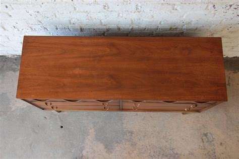 Broyhill Brasilia Six Drawer Sculpted Walnut Dresser At 1stdibs