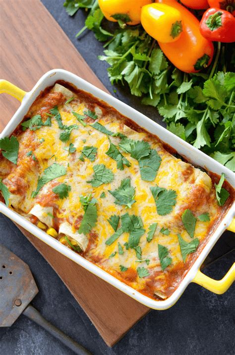 The Best Vegetable Enchiladas The Novice Chef