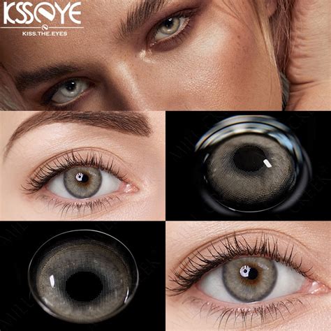 [KSSEYE] คอนแทคเลนส์นิ่ม สีเทา (0.00-8.00) 2 ชิ้น | Shopee Thailand