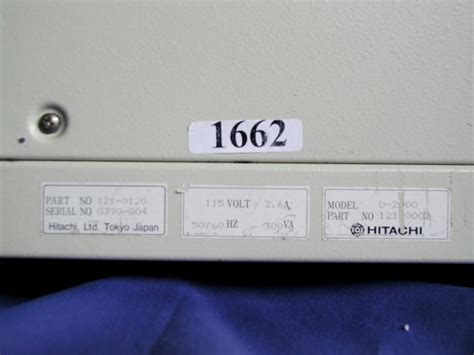 Hitachi U 2000 Double Beam Uvvis Spectrophotometer Double Beam