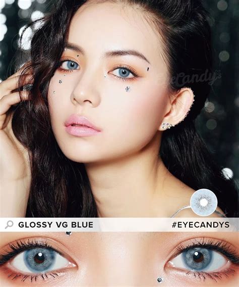 Buy Eyecandys Glossy Vg Blue Contacts Without Prescription Eyecandys