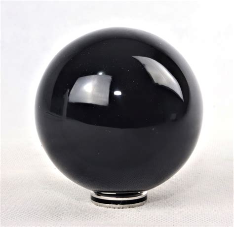 black obsidian sphere | Crystals by Michelle