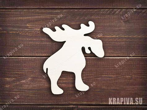 Силуэт-основа Лось сбоку zag-zn-moose-10 купить в интернет-магазине ...