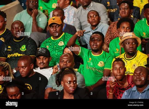 Dar Es Salaam Tunisia October Yanga Fans During The Nbc Premier