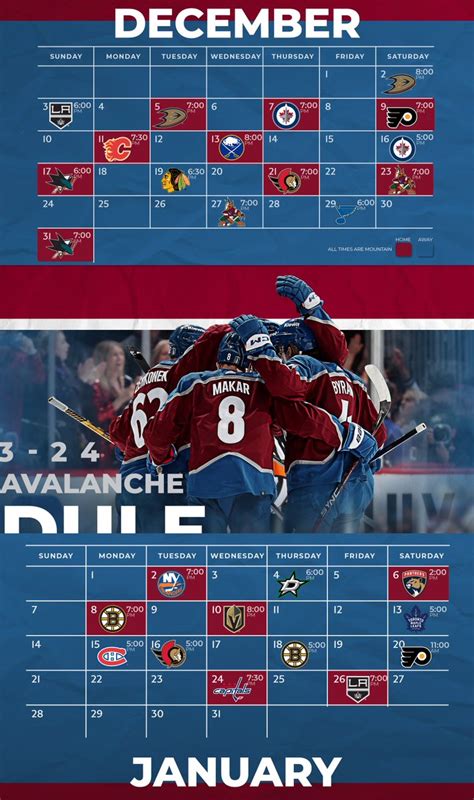 Colorado Avalanche On Twitter The 2023 24 Schedule Is Here GoAvsGo