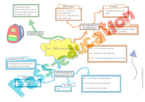 Les déterminants Cm1 Cm2 Carte mentale à co construire PDF à